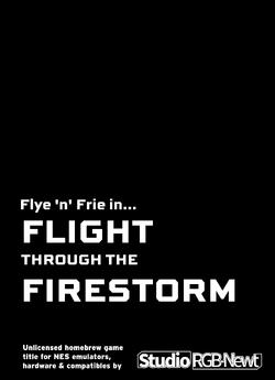 White text on a black background listing the game's title and having the Studio RGB-Newt logo.