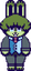 NeonWabbit character Neon Mascot's custom cameo overworld sprite in Furquest