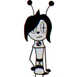 Dummy-X with a pseudo-3D effect applied.